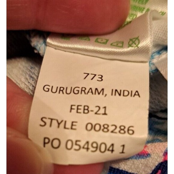 LILLY PULITZER Emora Knit Pant Small Sailboat Catamaran Blue Pink Print 008286 - Picture 14 of 14